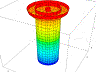 dynamic pulsing 3d graph